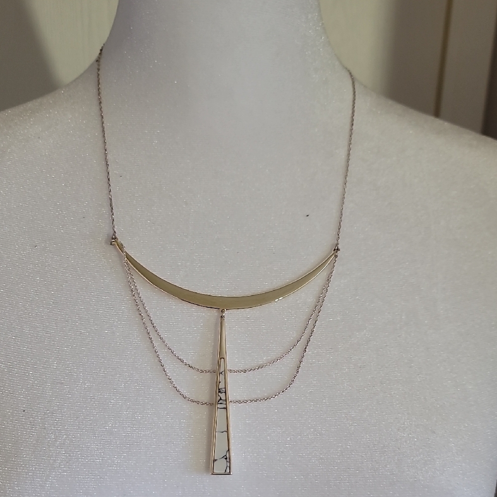 Stella & Dot Silver Swag Necklace